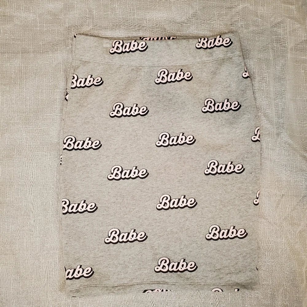 Forever 21 Babe Skirt, Gray, Medium - Picture 1 of 8
